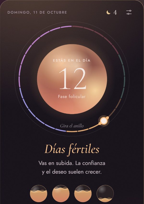 La app Lunatwin para ella